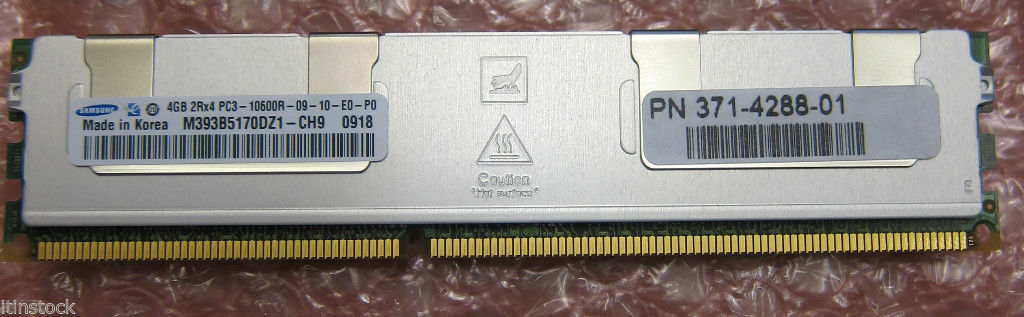 Sun Original X5870A 4Gb DIMM for Sun Fire X4170, X4270, X4275 Netra Blade X6270