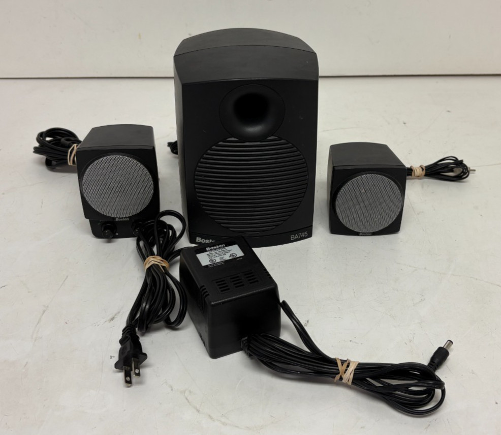 Boston Acoustics BA745 Powered 2.1-Channel Computer/Multimedia Speakers