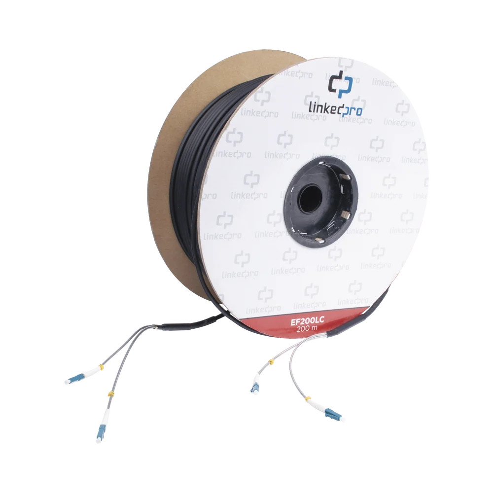 LinkedPRO EF200LC 656 ft (200 m) Single-Mode Fiber Optic Duplex LC-to-LC Patch