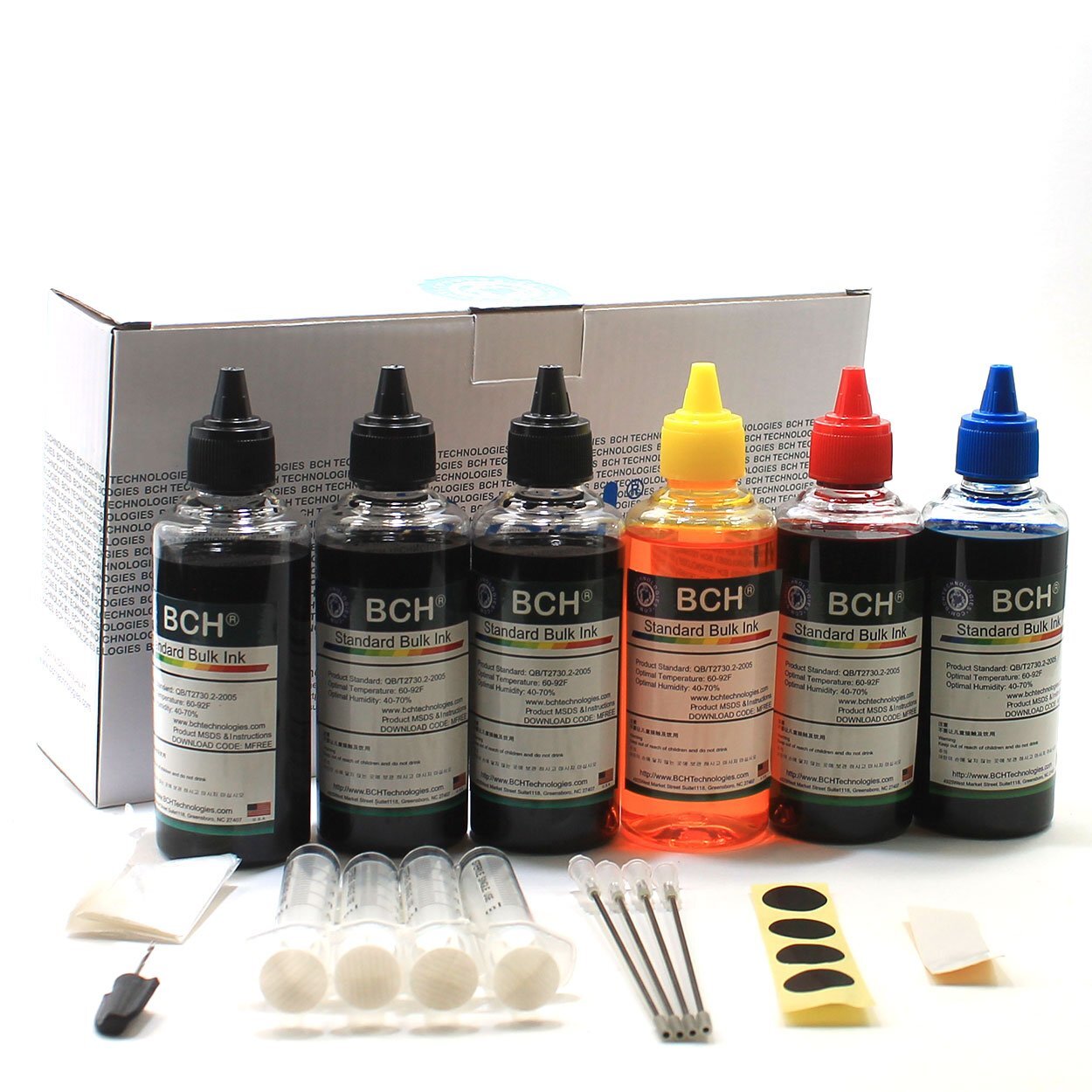 	BCH Standard Refill Ink Kit for All Printers - 100 ml x6 Total 600 ml	