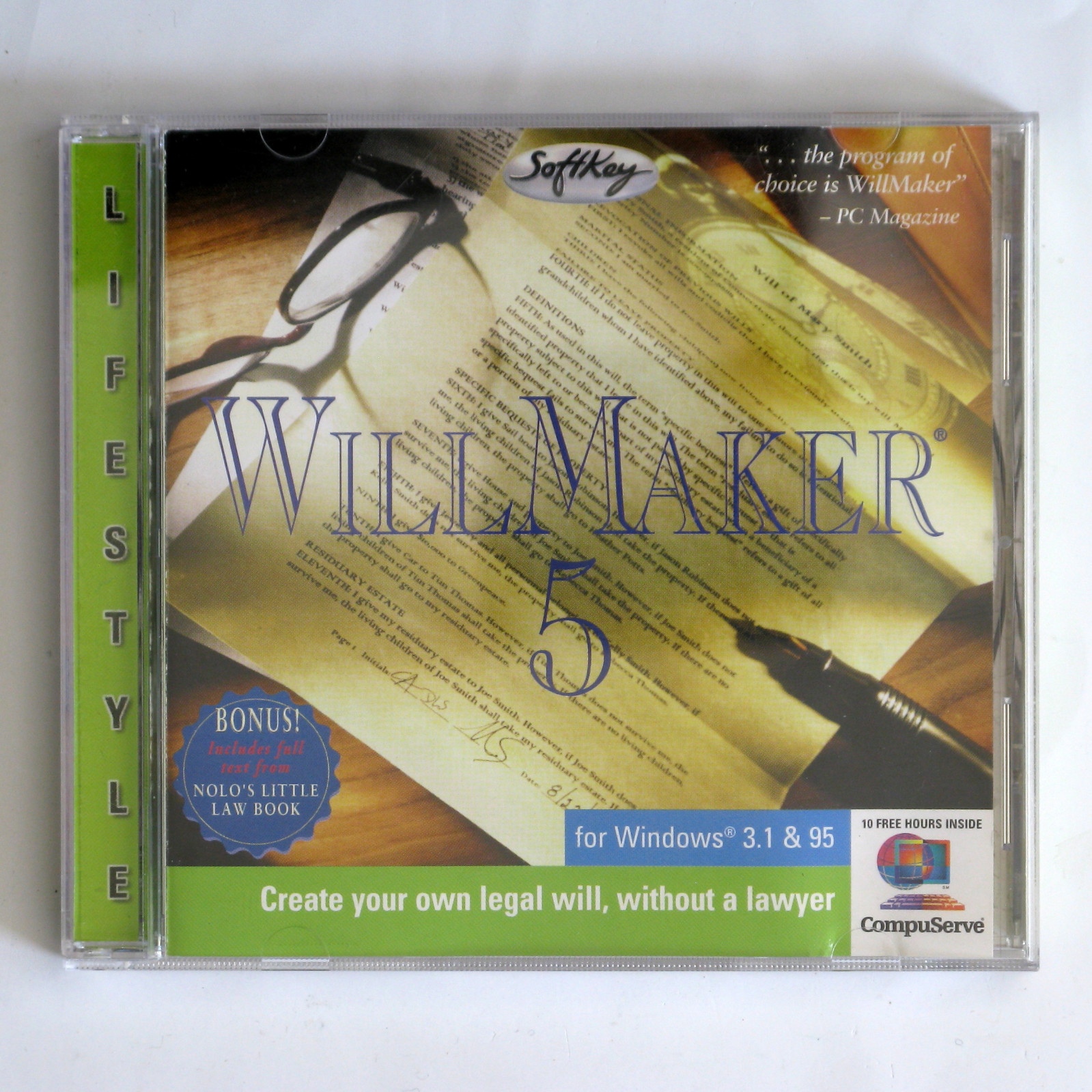 👀💻 Vintage WillMaker 5 CDROM by Softkey for Windows 3.1 and 95