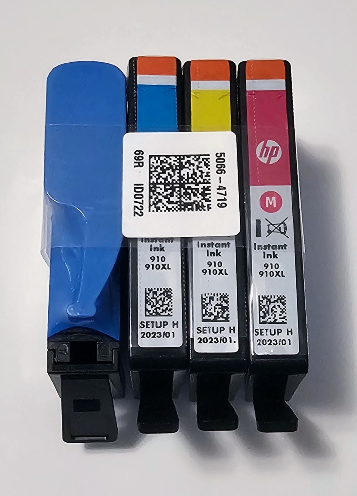 Genuine HP 910XL Ink Cartridge 4 Pack Expired 01/23