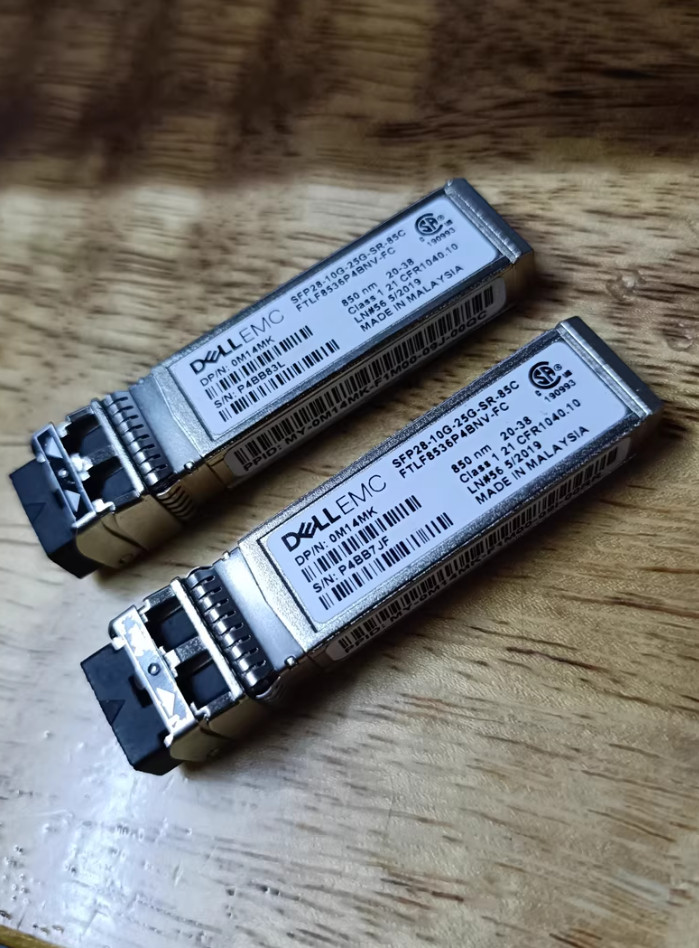 1pcs Used Dell EMC 25GbE SFP28 LC SR Transceiver M14MK 0M14MK S28-10G-25G-SR-85C