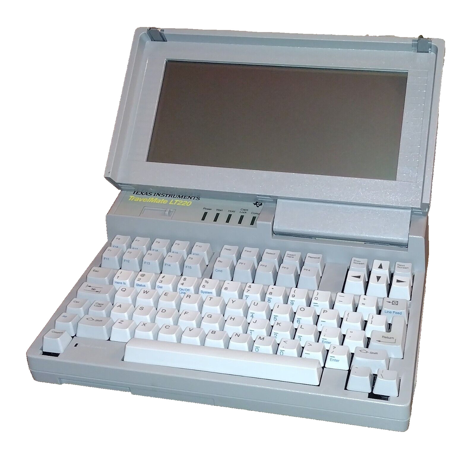 Texas Instruments TravelMate LT220/V Laptop Computer 1989 Vintage NO POWER CORD