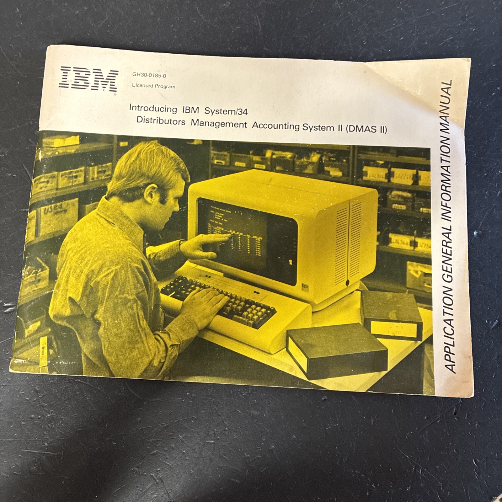 VINTAGE MANUAL INTRODUCING IBM SYSTEM / 34 MANAGEMENT ACCOUNTING SYSTEM 1977 1ST