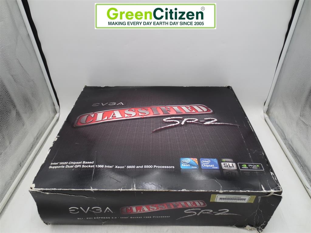EVGA Classified Super Record SR-2 LGA1366 Motherboard 2x Xeon X5670 New Open Box