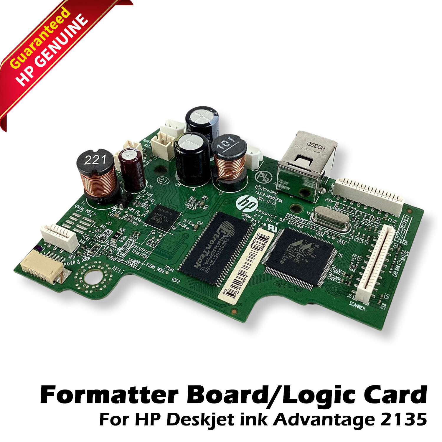 Genuine OEM HP Formatter Main PCB Board HP Deskjet 2135 F5S29-60001
