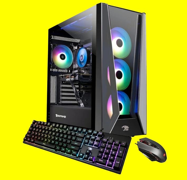 IBUYPOWER CASE CUSTOM PC i5-9400F 1TB SSD 32GB Gaming Desktop RTX Ti 4070 5070Ti