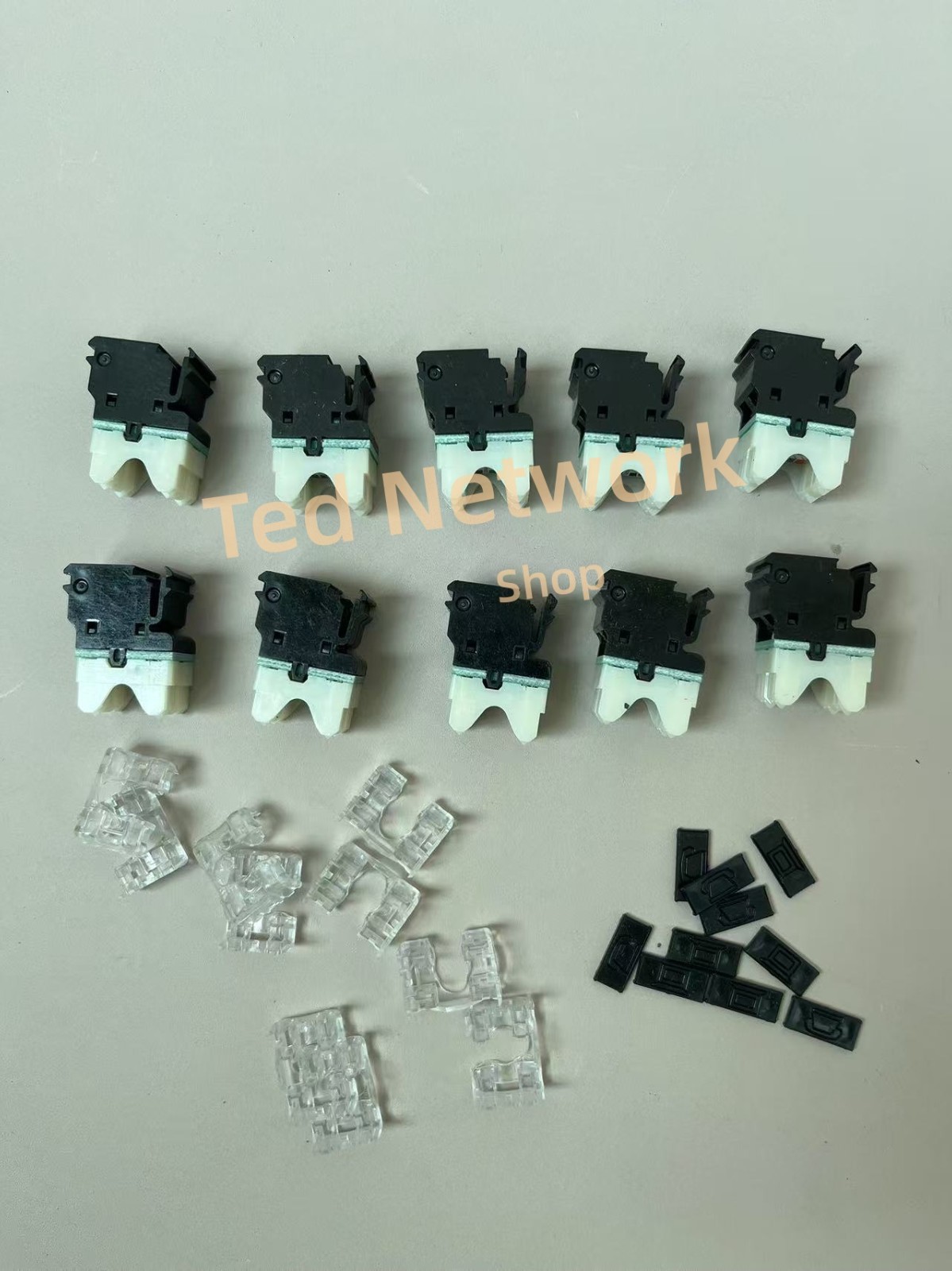 10 X  SIEMON MX6-F01 Outlet  MAX CAT6 RJ45 Network Jack Black 