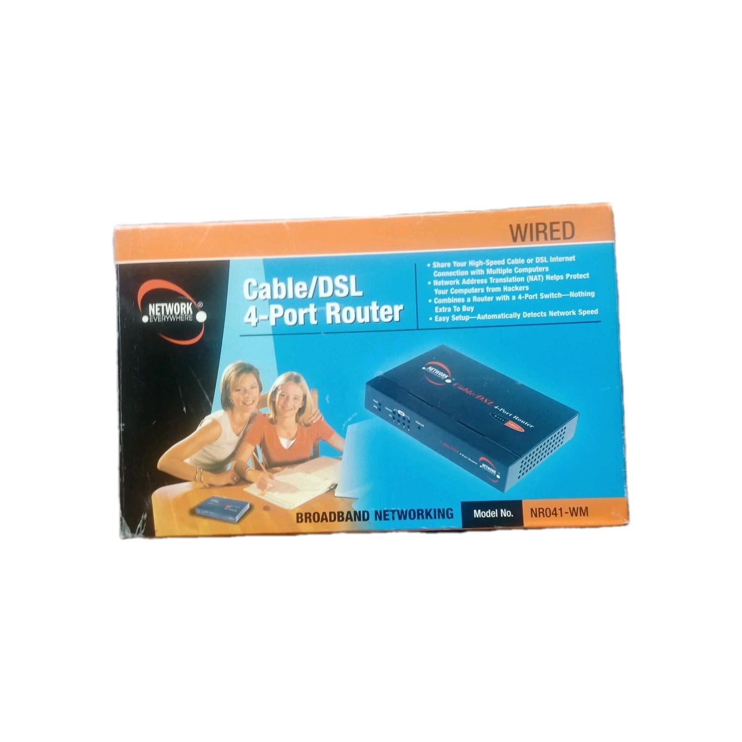 Linksys  NR041-WM Wired Cable/DSL 4-Port Router, Broadband Networking