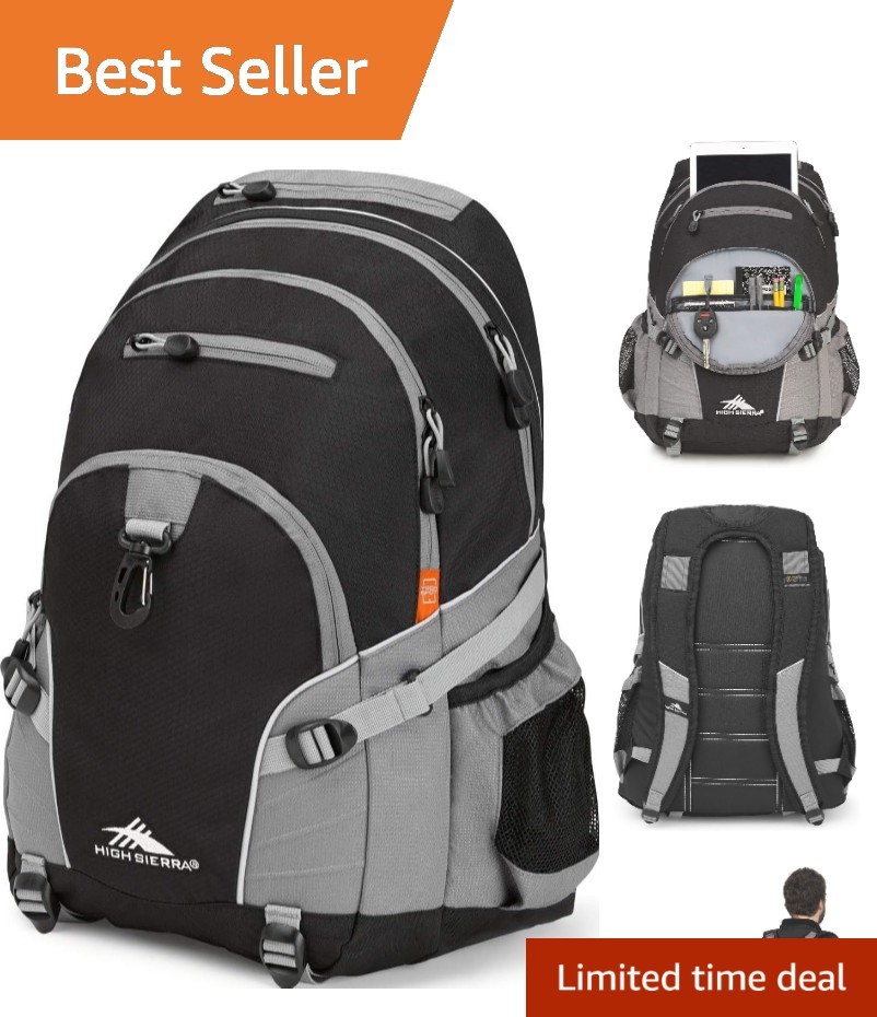 Multi-Compartment Loop Backpack: Ideal for School, Travel with Tablet Sleeve