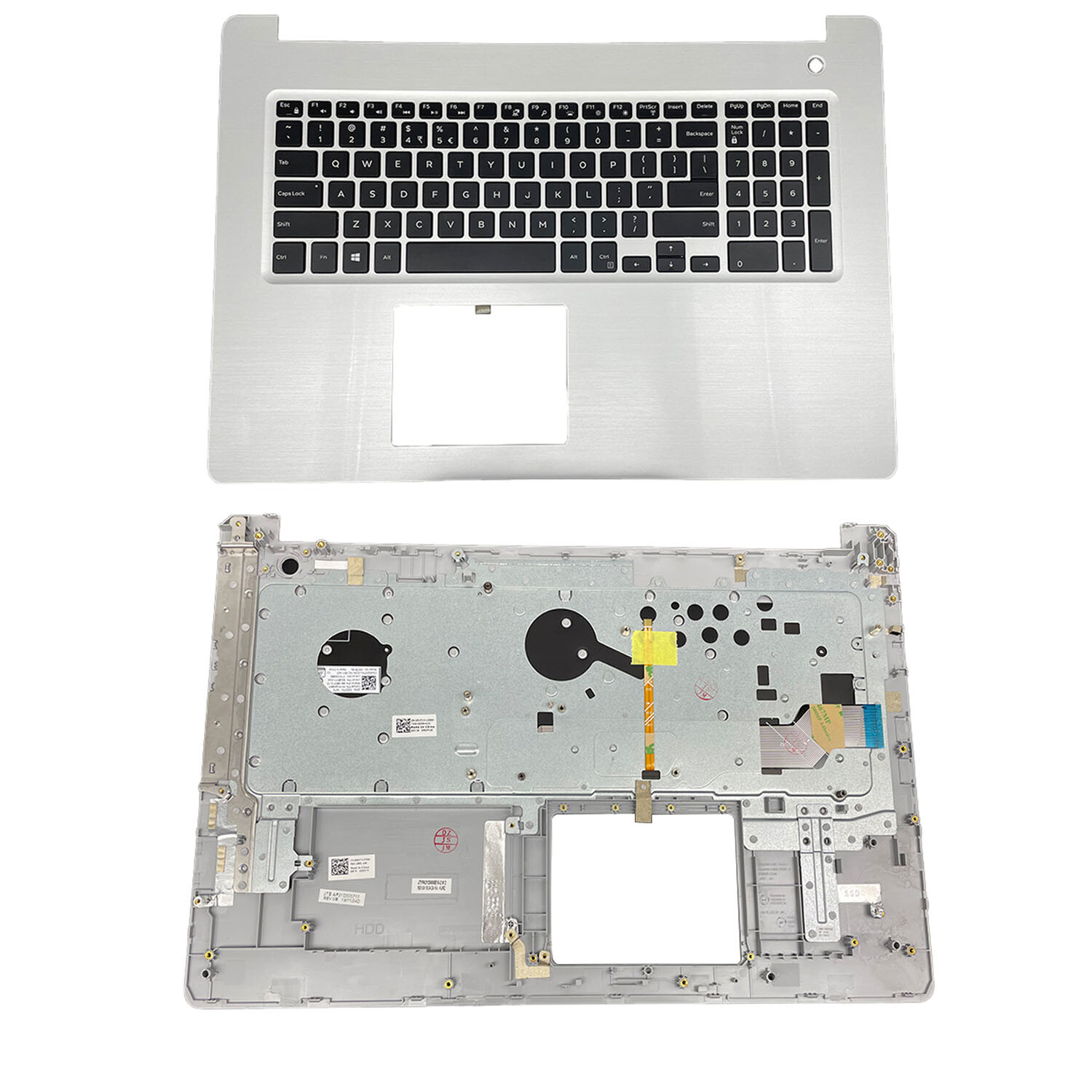 New Palmrest For Dell Inspiron 17 5770 5775 Keyboard Backlit 06V9FW Silver 17.3"