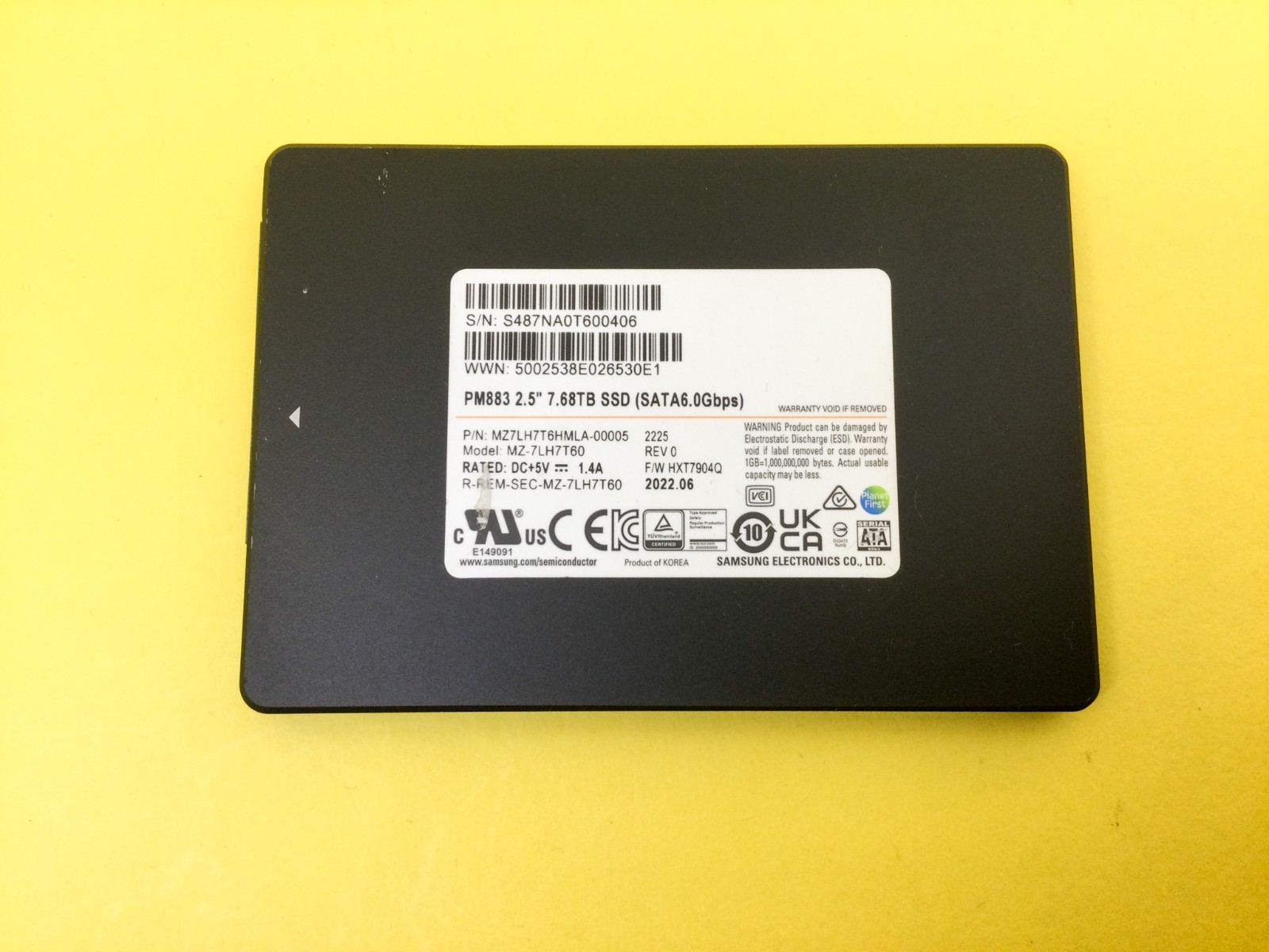 Mixed Brands 7.68TB SATA 6Gbps 2.5'' Internal SSD ***Failed
