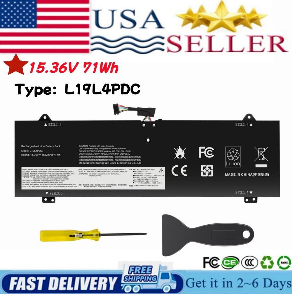 L19M4PDC L19L4PDC L19C4PDC Battery For Lenovo Ideapad Yoga 7i 7-14ITL5 7-14ARB7