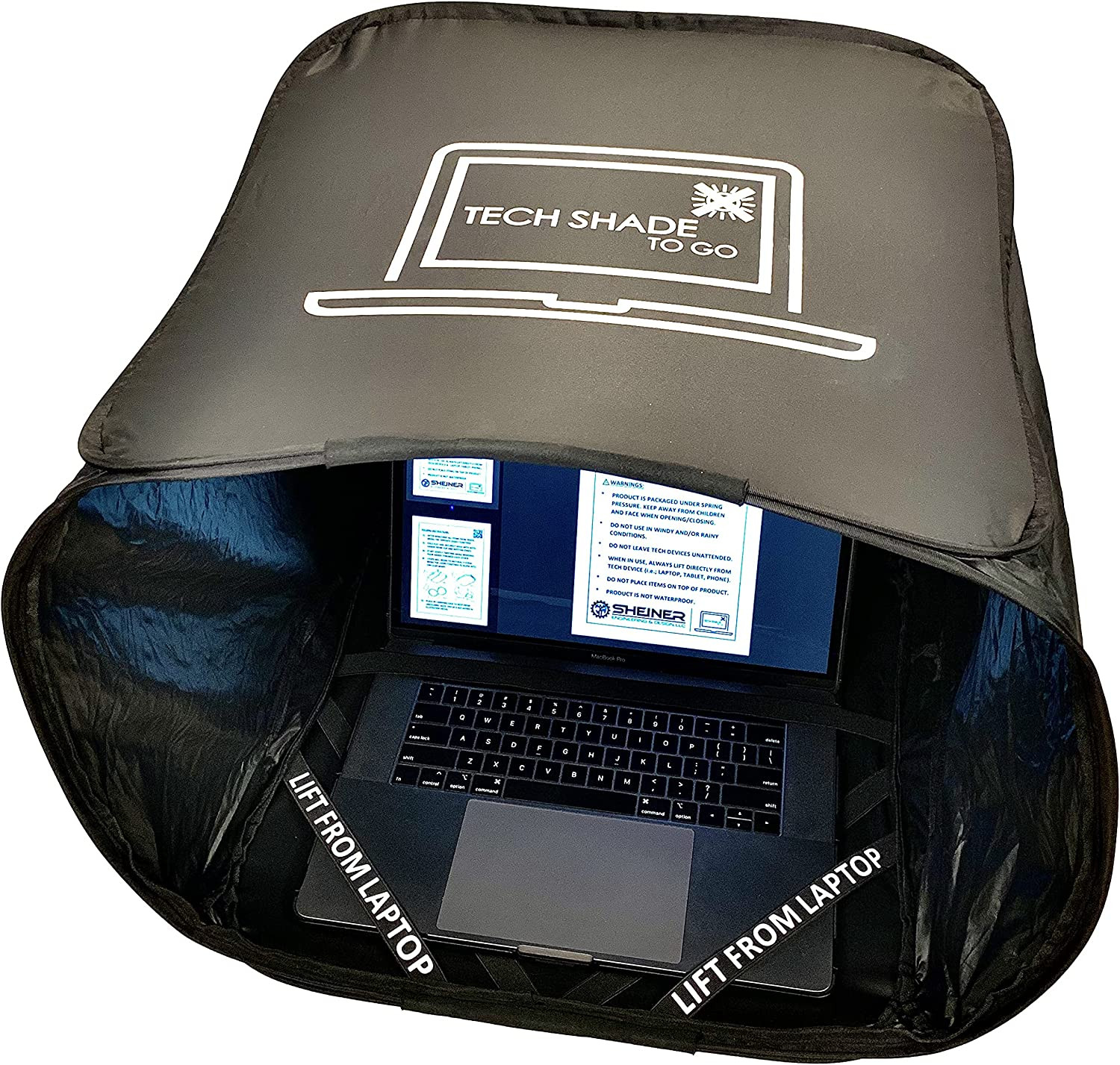 Portable Laptop Sun Shade, Privacy Cover, Laptop Sun Shade, Laptop Shade for Wor