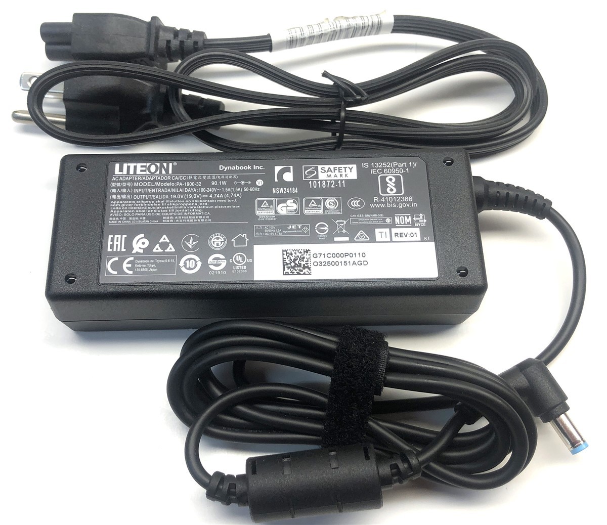 Genuine Liteon for Toshiba Dynabook Laptop Charger AC Power Adapter PA-1900-32