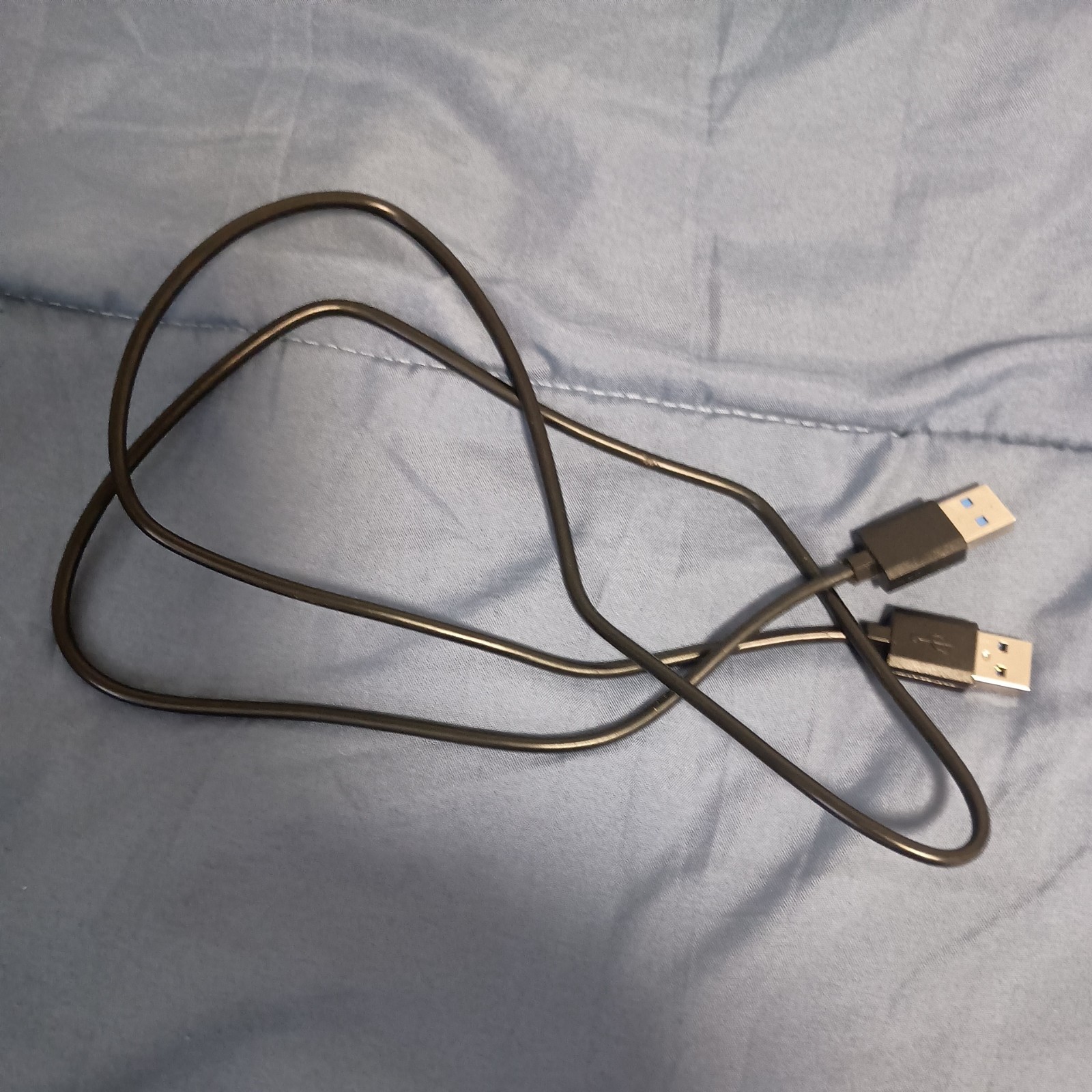 USB 3.0 A Male to A Male Cable Data Transfer Super Speed Power Charger Metal