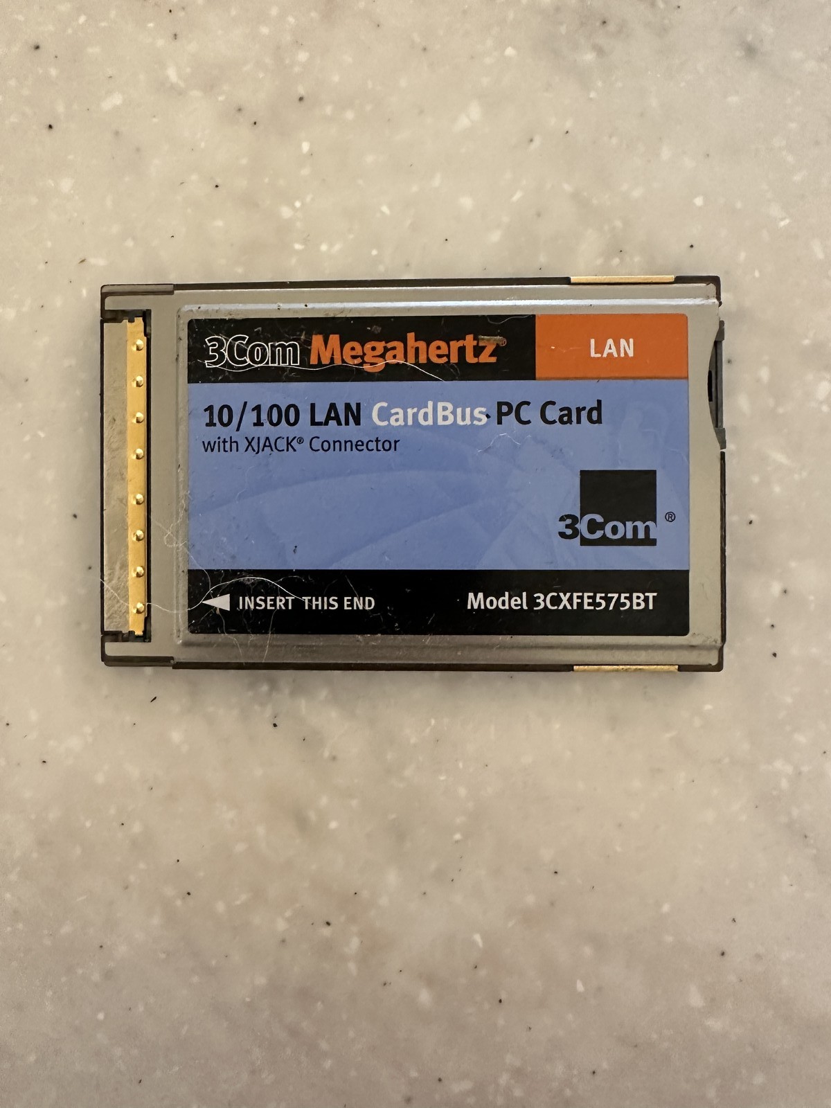 3Com Megahertz 3CXFE575BT 10/100 LAN CardBus PC Card with XJACK Connector