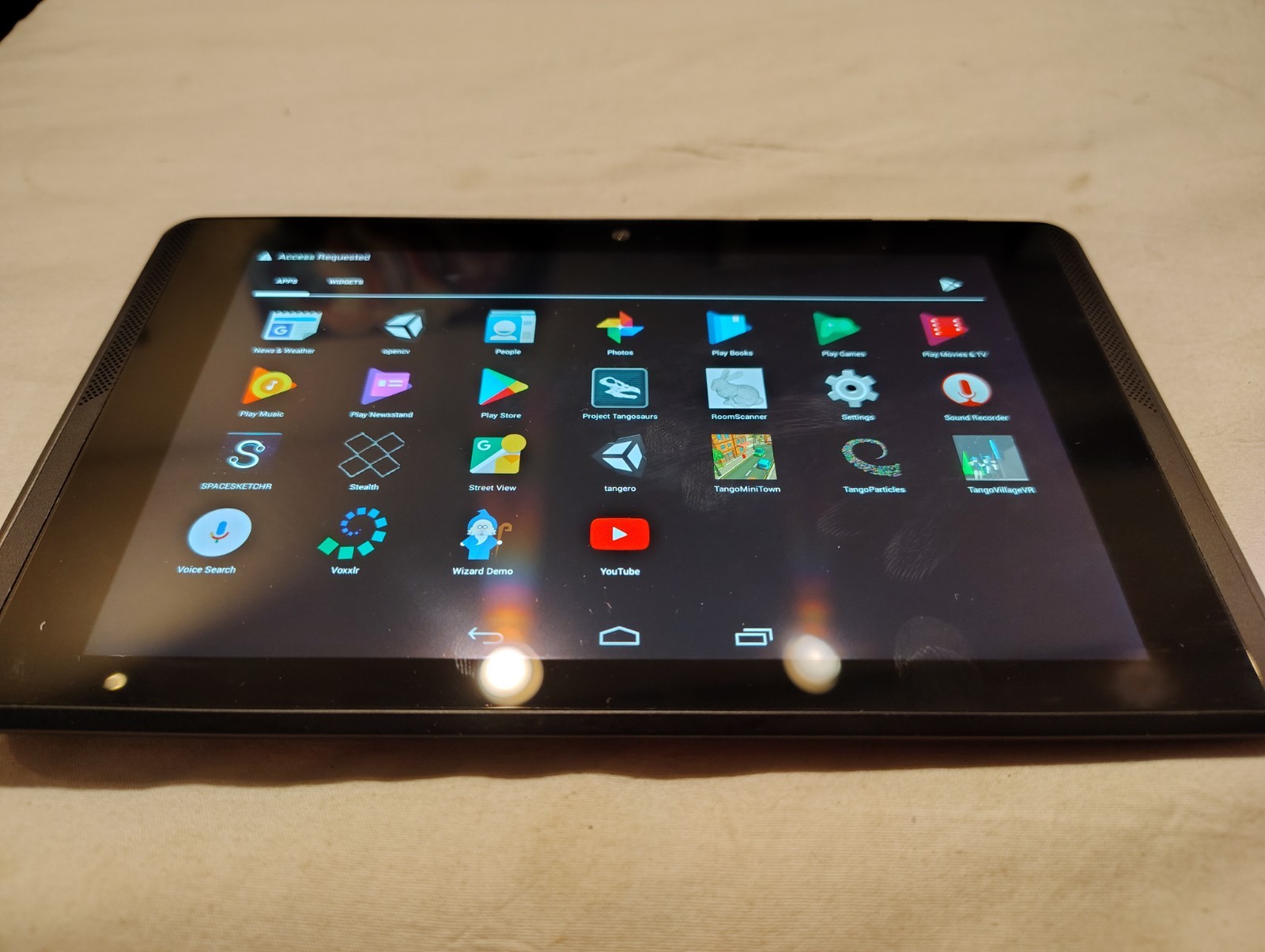 Google Nvidia Project Tango Development Kit Tablet Only NX-74751 Working Tested