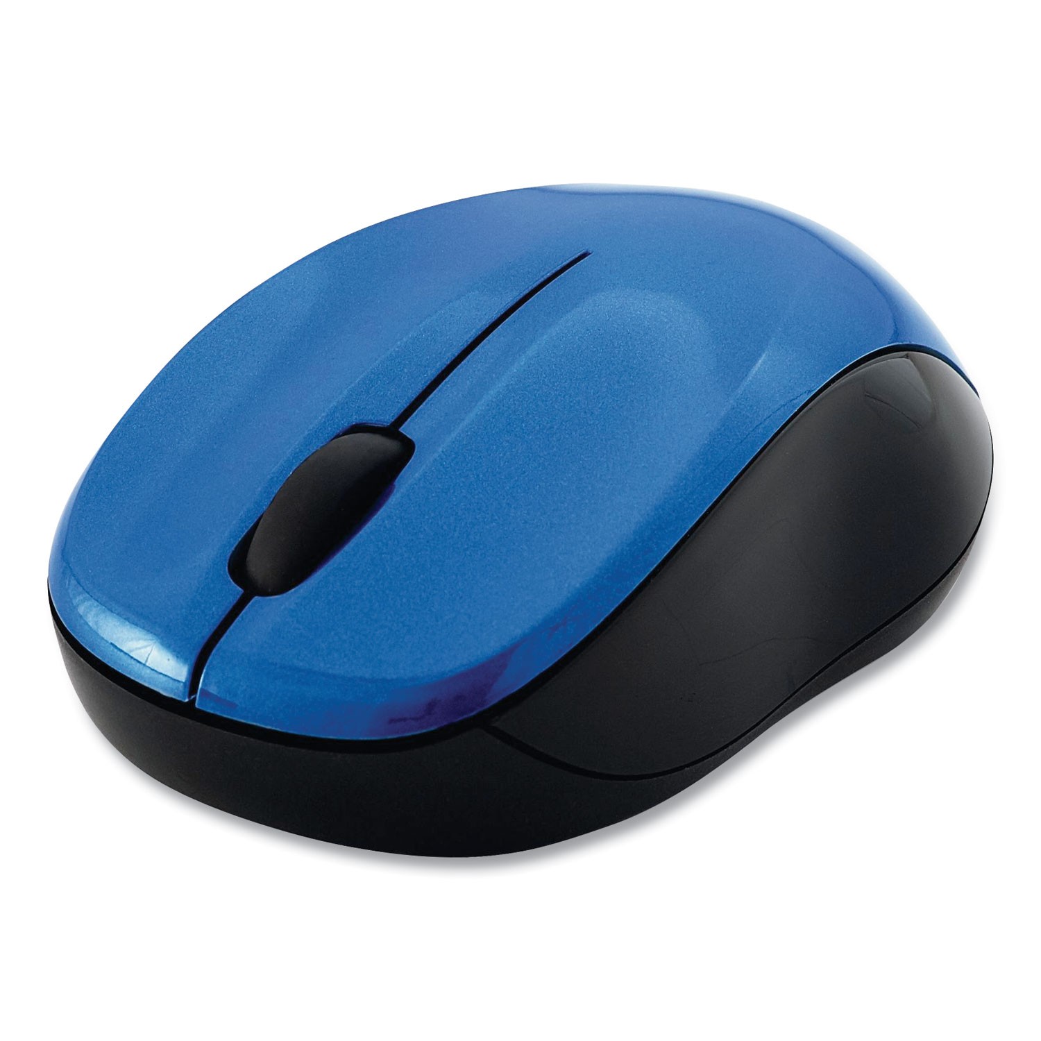 SILENT WIRELESS BLUE LED MOUSE, 2.4 GHZ FREQUENCY/32.8 FT WIRELESS RANGE, LEFT/R