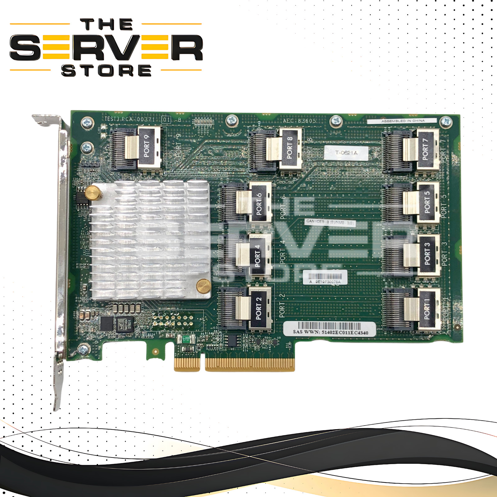 HPE DL380 Gen10 12G SAS Expander Card 9x4 Ports PCIe 3.0x8 AEC83605 876907-001