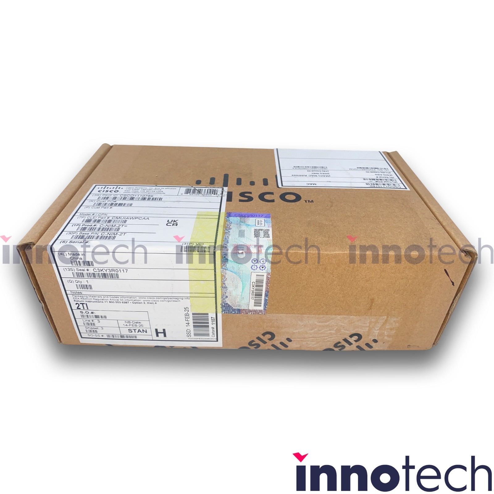 CISCO C-NIM-2T Network Interface Module 100base-fx/1000base-x New Sealed