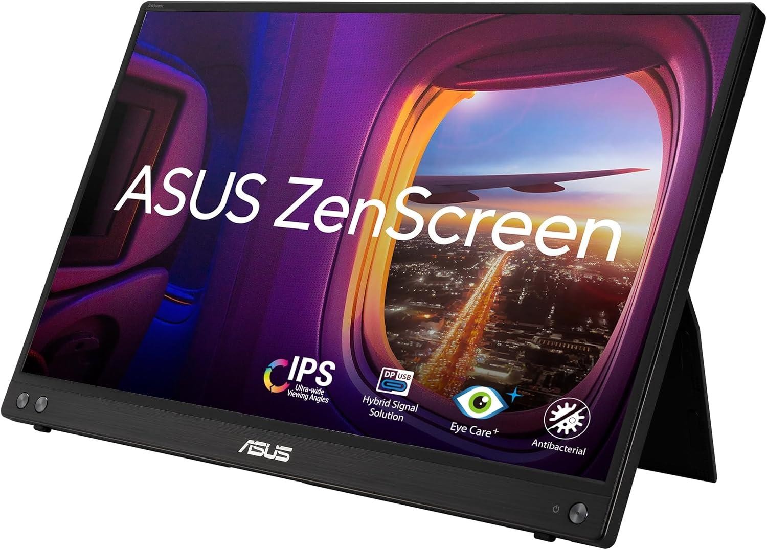 ASUS 15.6in ZenScreen MB16ACV Portable Monitor FHD 60Hz 250nit 5ms Excellent