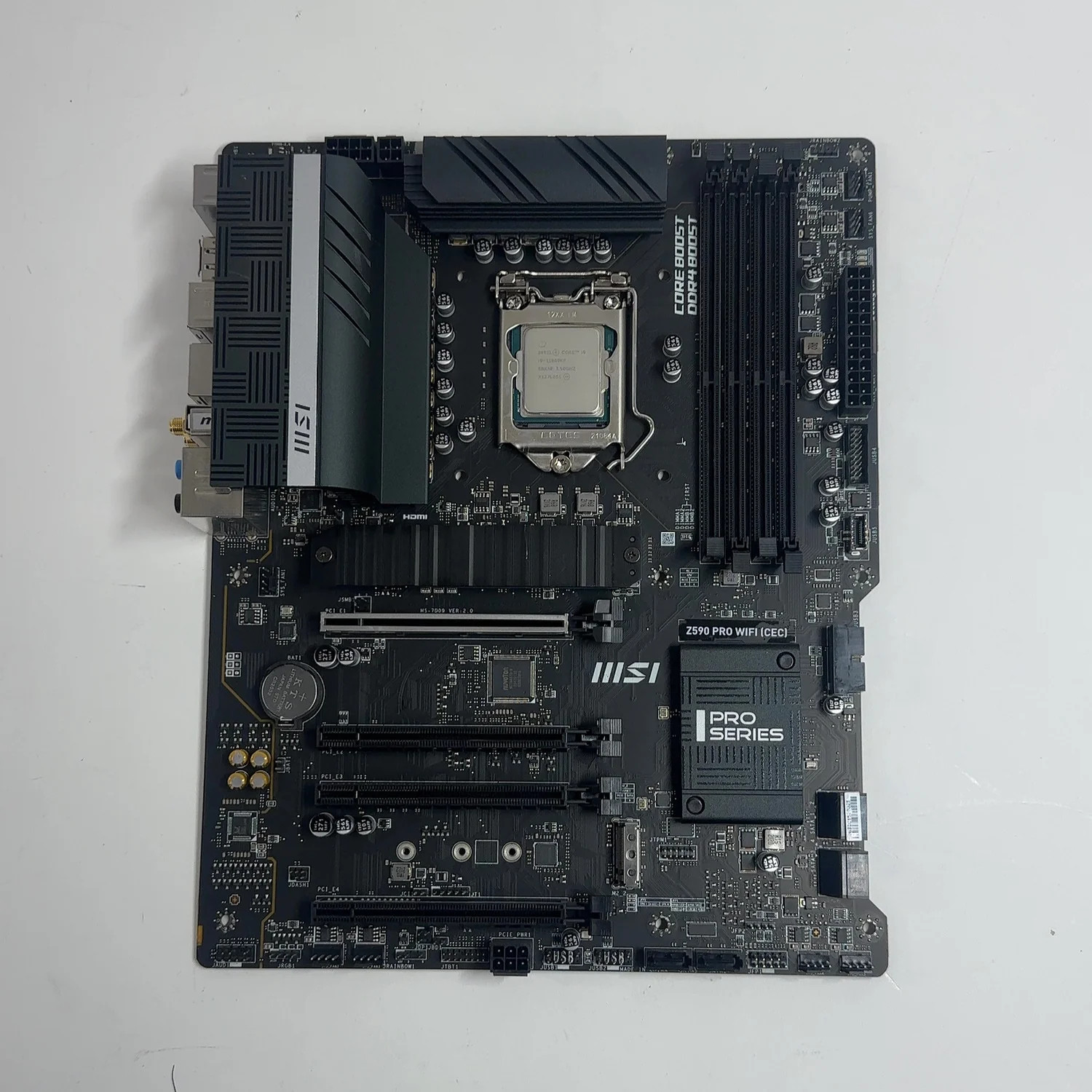 MSi Z590 PRO WIFI LGA 1200 Intel i9-11900KF 8 Core 16 Thread 3.50GHz ATX