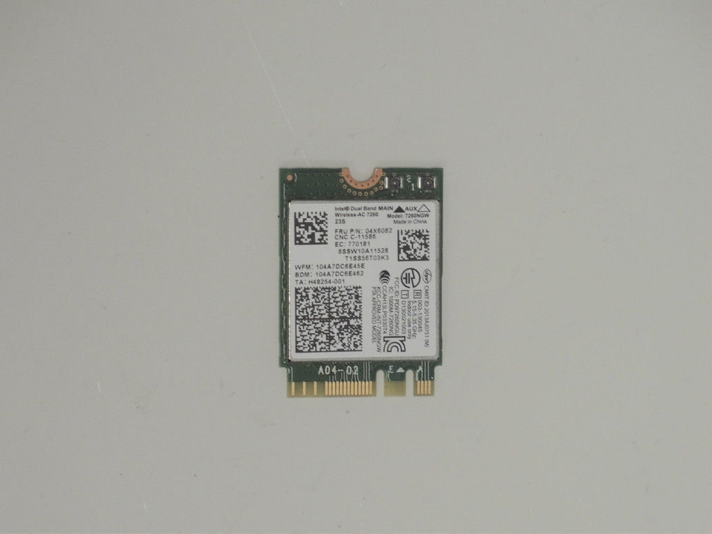  Lenovo ThinkPad Intel Dual Band Wireless-AC 7260ngw Wifi Card 04X6082 TESTED