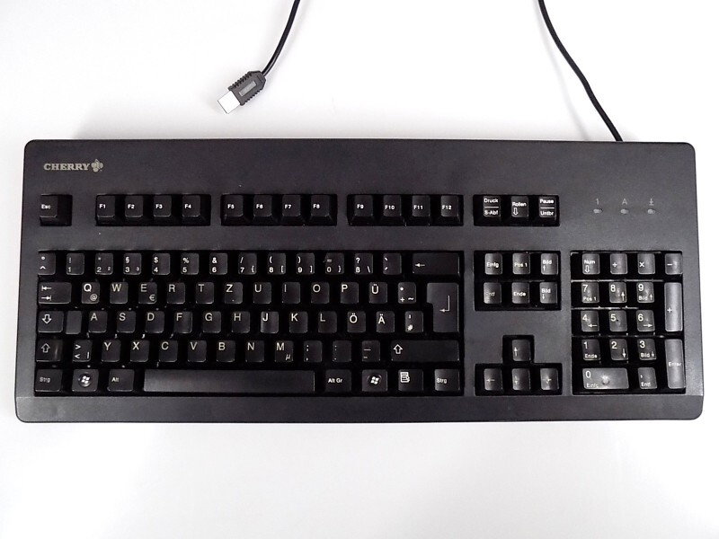 Cherry MX 3000 USB QWERTZ keyboard MX BLACK switch German black