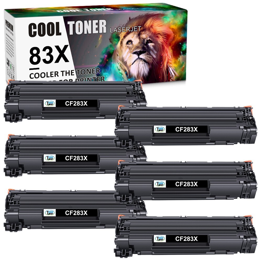 6 PK CF283X 83X Toner Cartridges Compatible For HP LaserJet Pro M201dw M225rdn