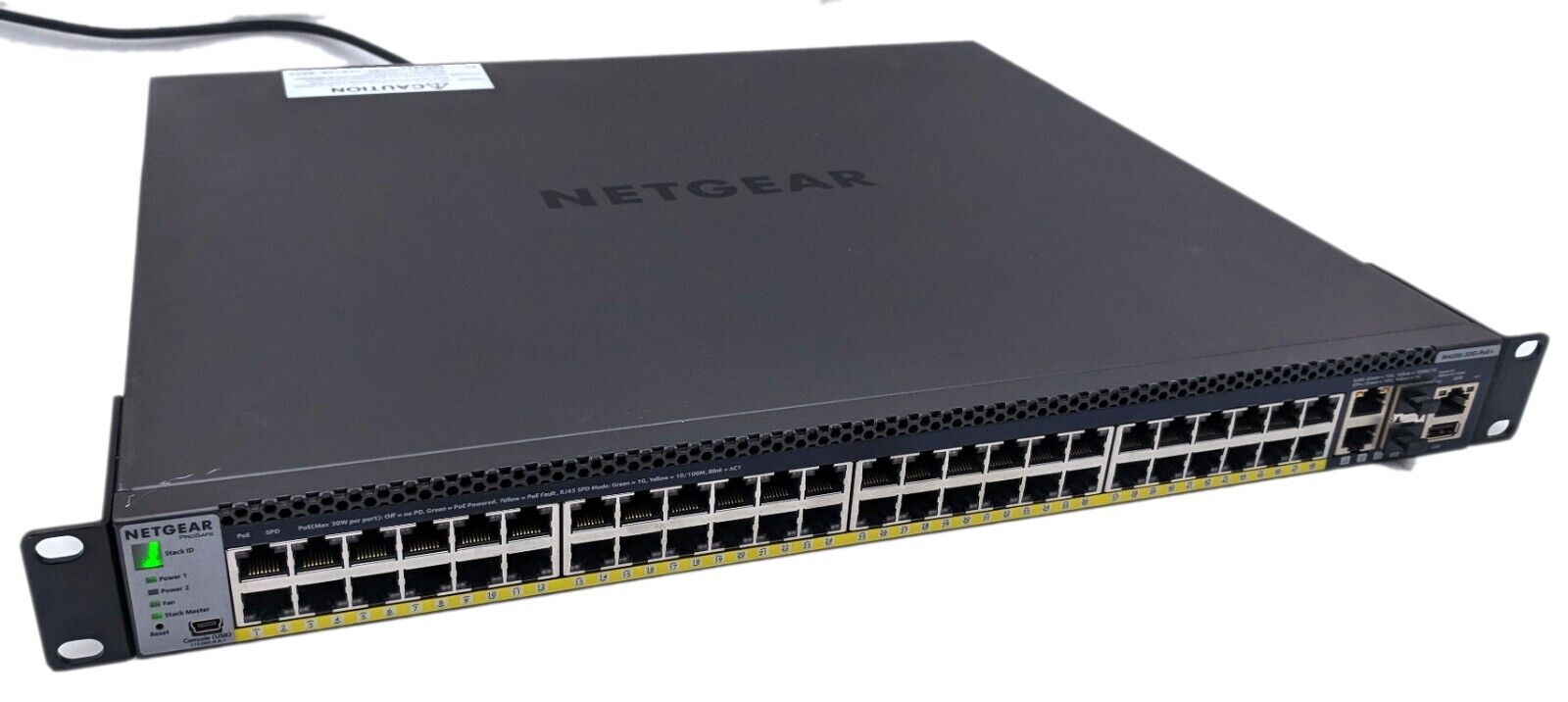 Netgear ProSAFE M4300-52G-PoE+ Stackable L3 Managed Switch GSM4352PS -FOR REPAIR