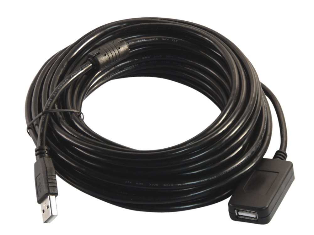 Your Cable Store 30 Foot USB 2.0 High Speed Active 30 Feet, Black 
