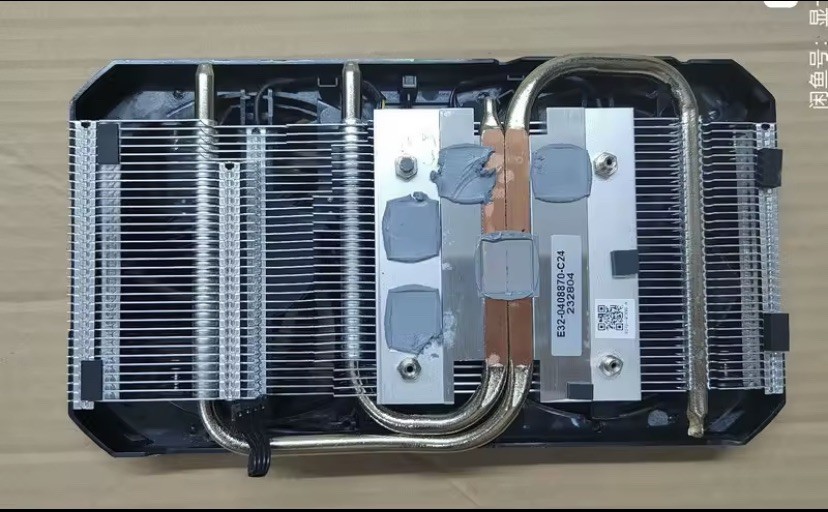Original Radiator Cooler for MSI RTX4060 VENTUS 2X Video Card Pitch
