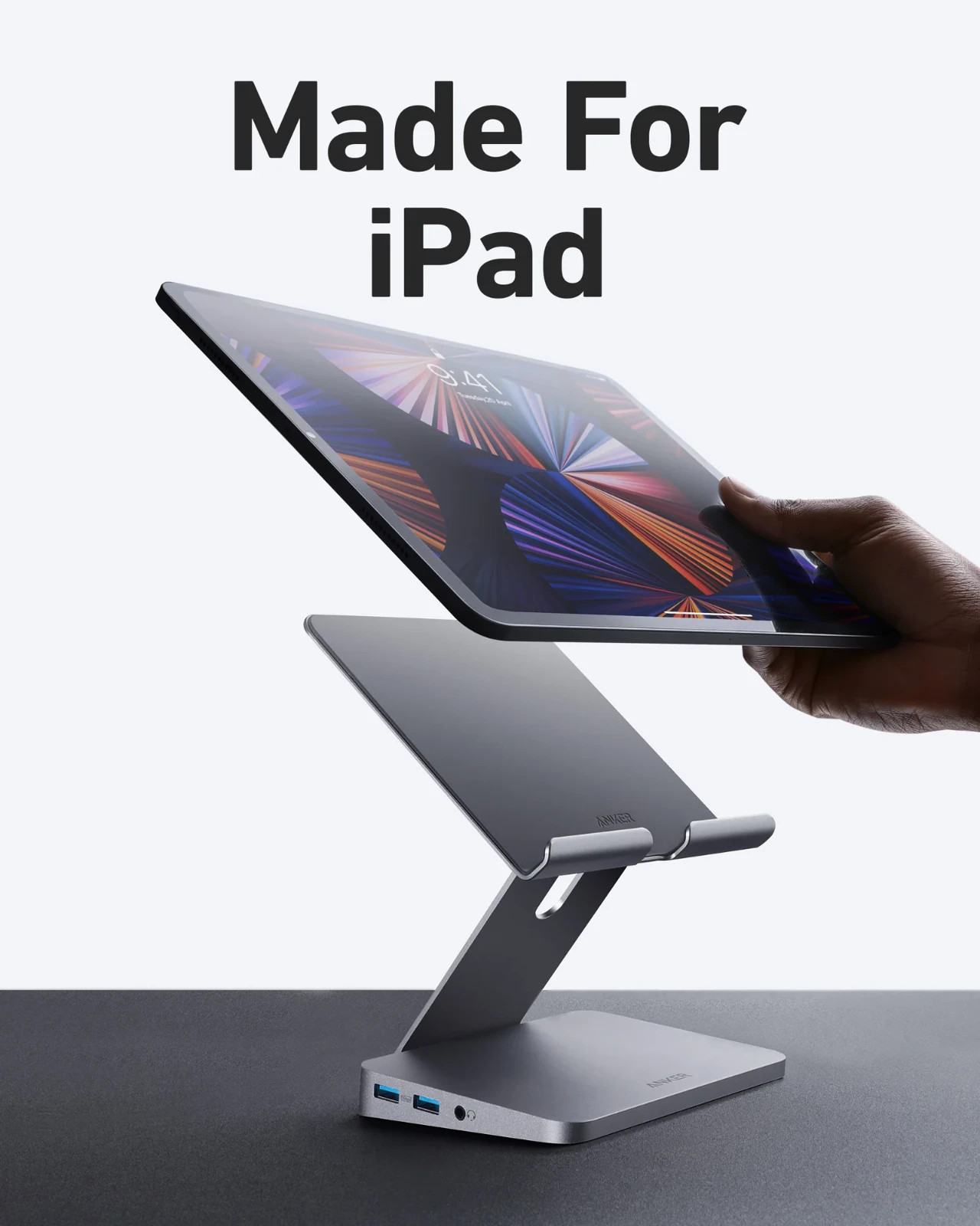 NIB Anker 551 USB-C Hub 8-in-1  Tablet Stand Dock 4K HDMI 2x USB-A for iPad