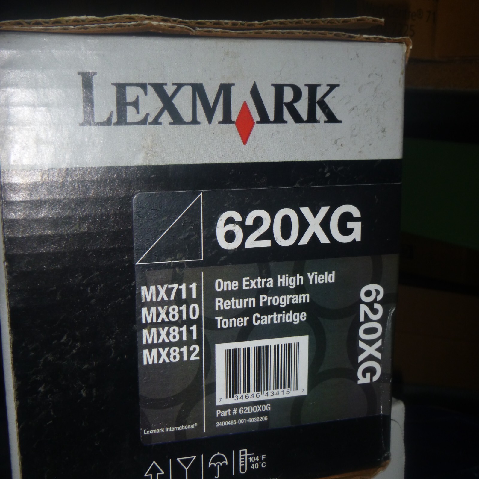 Genuine Lexmark 620XG Extra High Yield Return Program Toner Cartridge for US Gov