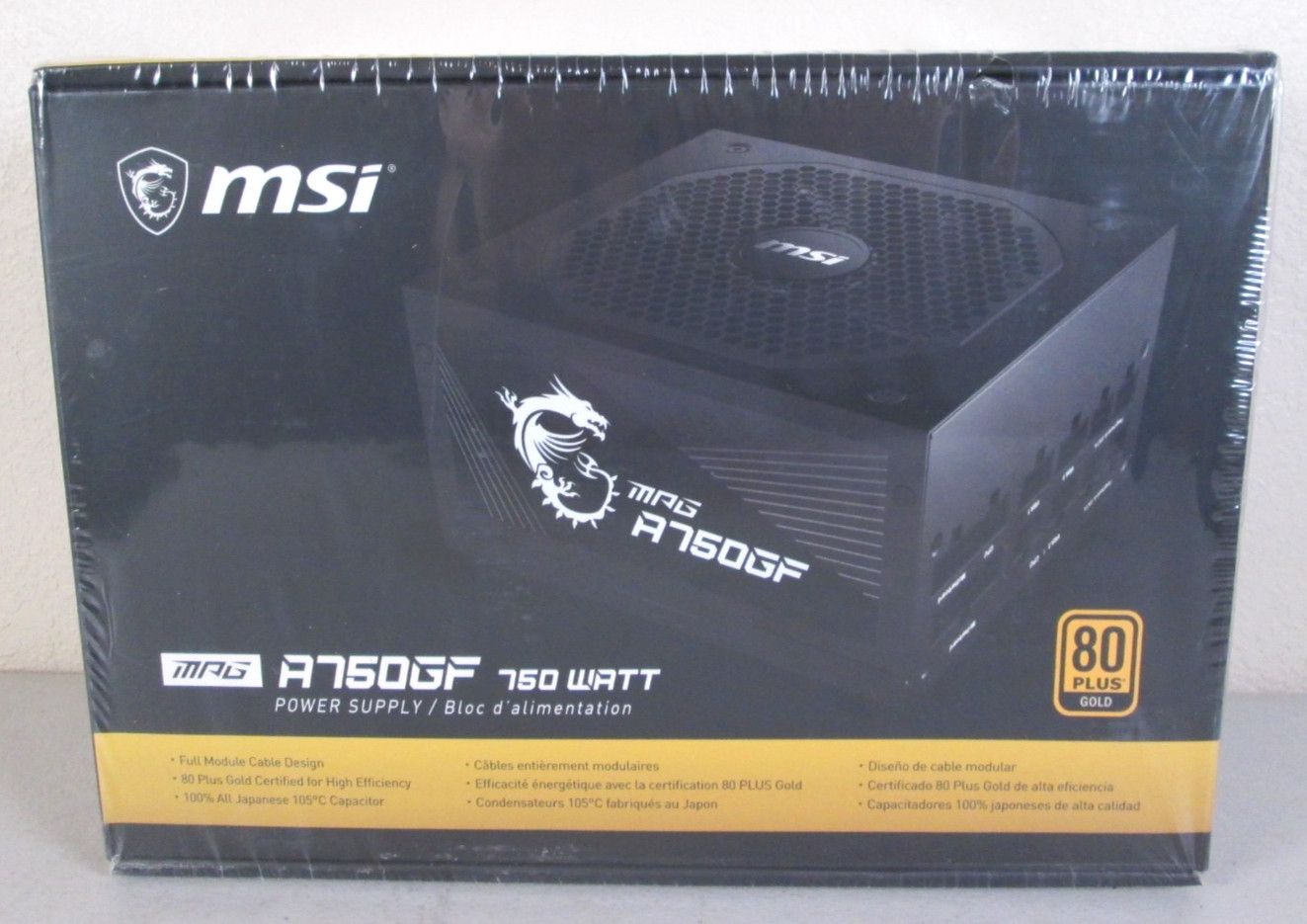 MSI MPG A750GF Power Supply 750W 80 Plus Gold Certified Fully Modular