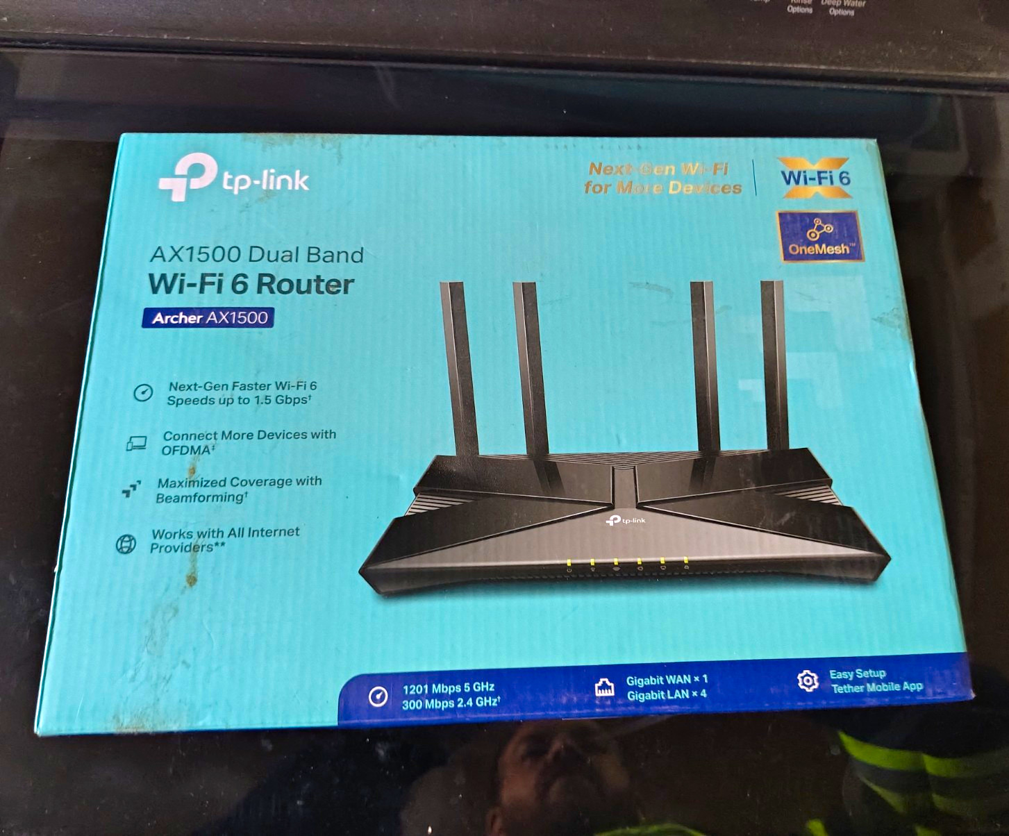 TP-LINK Archer AX1500 Wi-Fi 6 Dual-Band Router 1500Mbps 4-Port Black