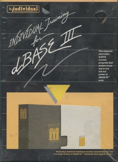 Individual Training For Dbase III DOS vintage computer database help SEALED NEW