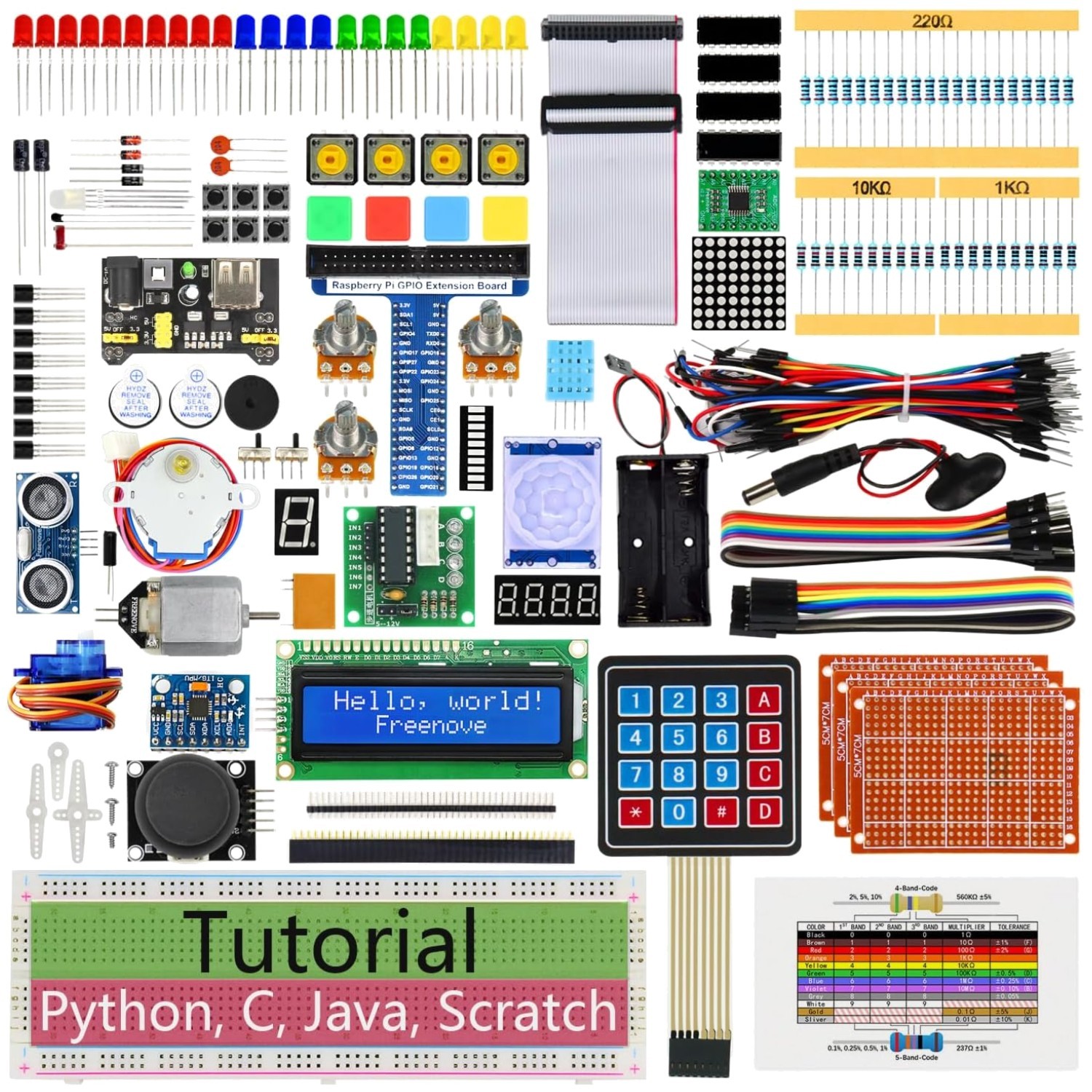 Complete Raspberry Pi Starter Set + Python C Java Scratch