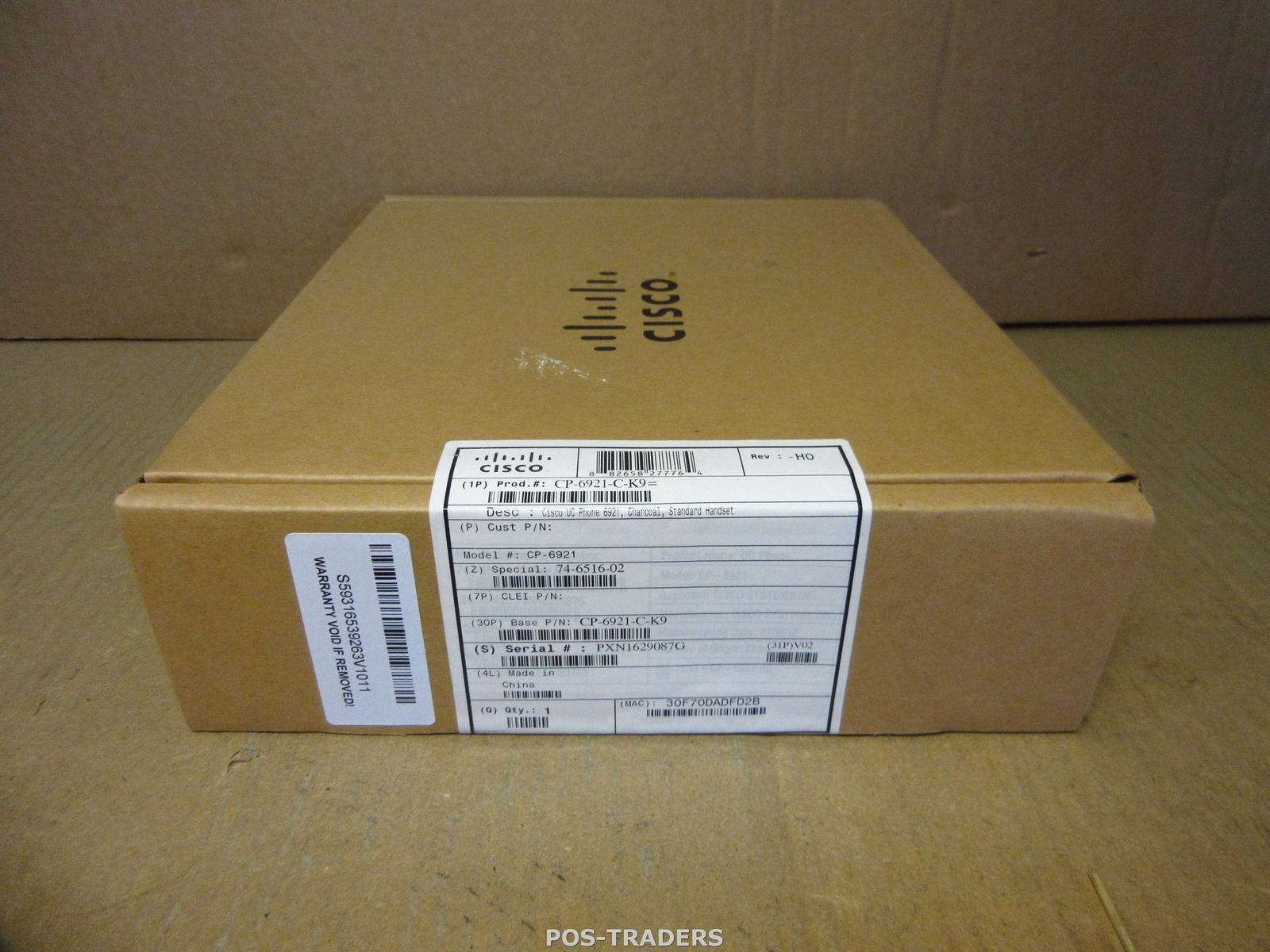 Cisco CP-6921 Unified IP VoIP Phone Two Line Slimline Handset Telephone NEW NEW