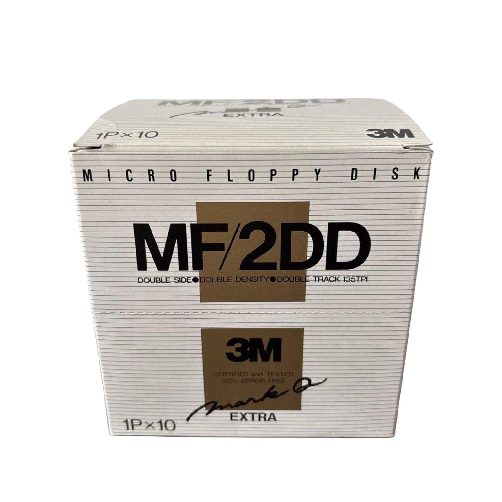 3M MF 2DD Micro Floppy Disk 10 Pack Mark Q Extra Vintage Sealed Computing