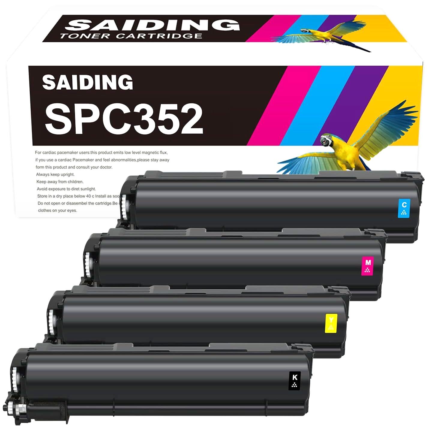 SP C352 Toner Cartridge Replacement for Ricoh SP C352DN Printer (408211-408214)