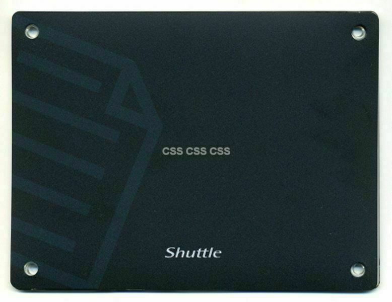 Shuttle Computer KPC K45 K48 PC Case Part Front Clear Plastic Cover & Logo Sheet