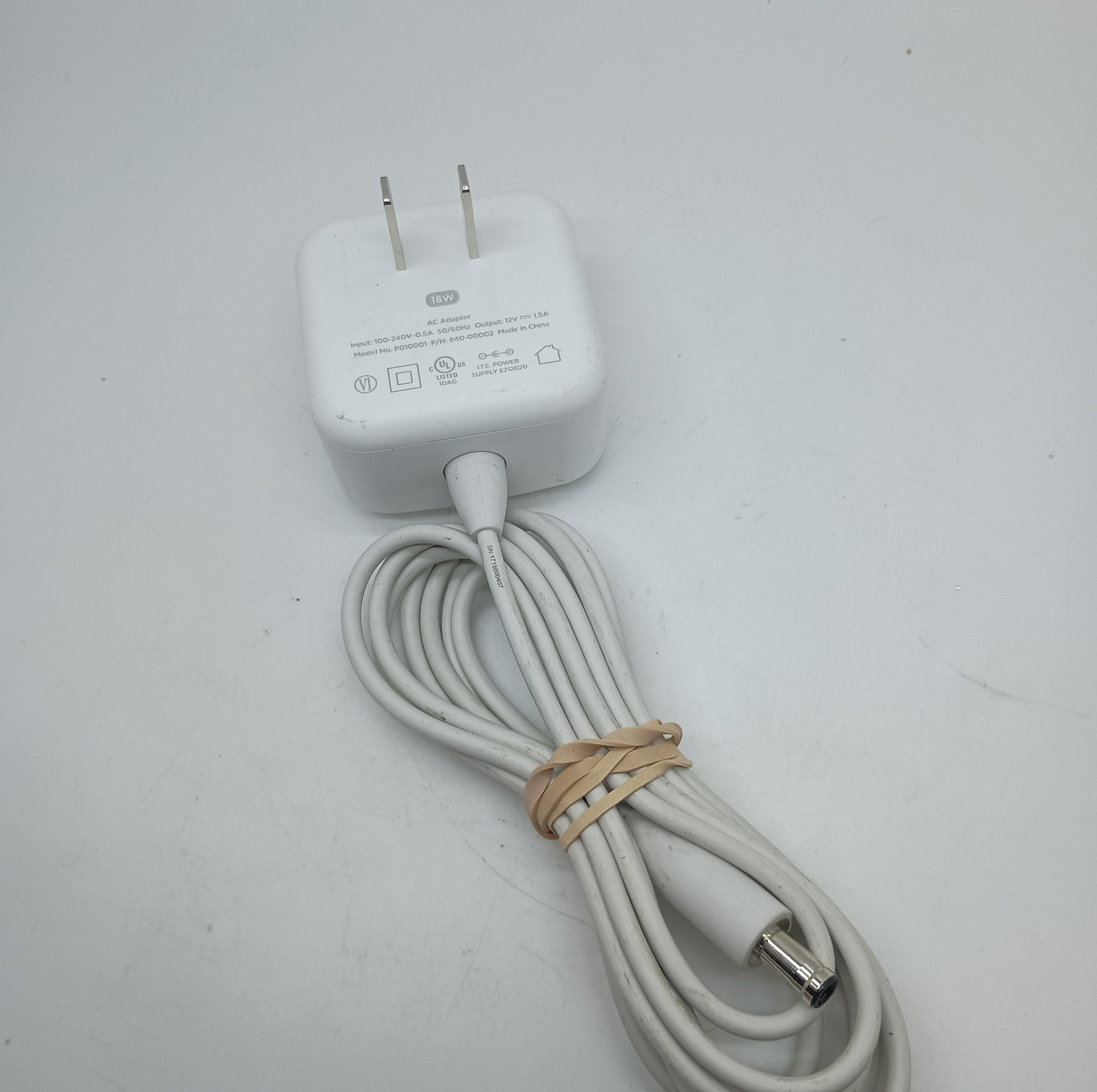 #P) Eero Router Wifi I.T.E. ac Adapter Model P010001 18W 12V 1.5A