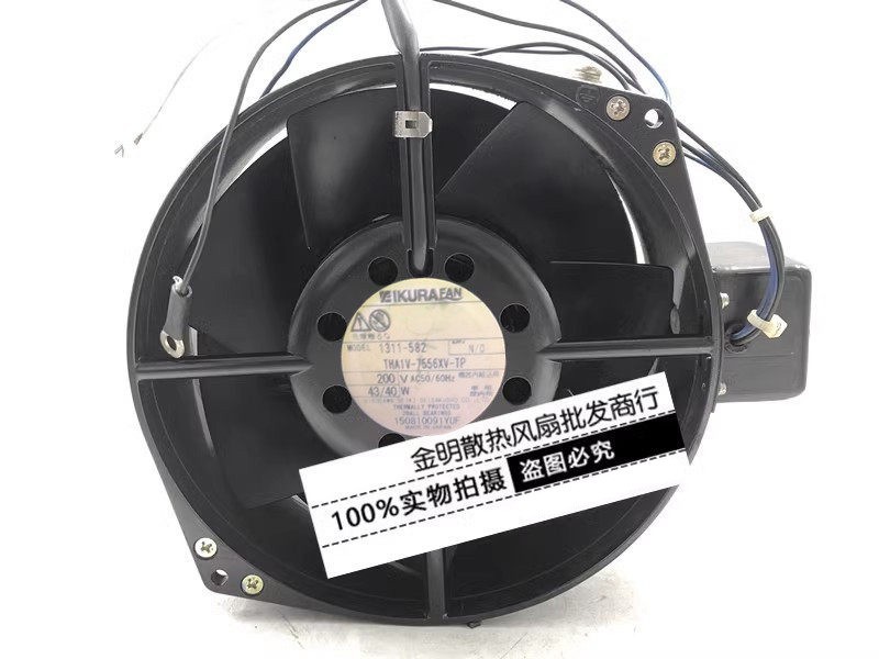1PCS IKURA THA1V-7556XV-TP 200V AC Fan (No Sensor) – All-Metal Construction