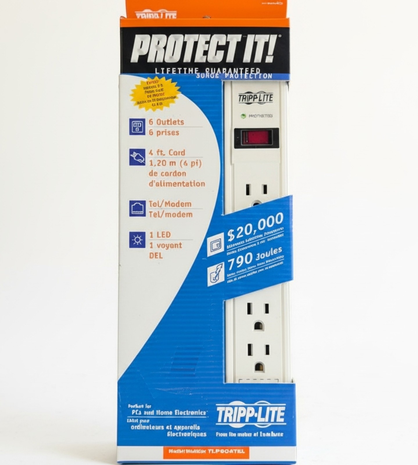 Tripp Lite TLP604TEL Surge Protector