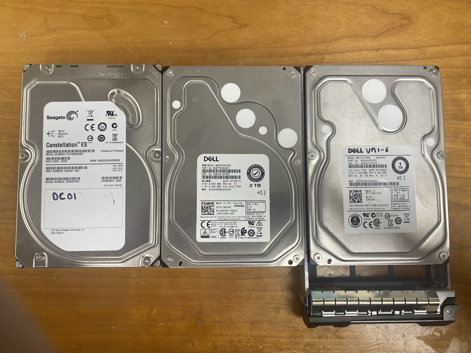 Lot Of (3) Dell/Seagate Hard Drives