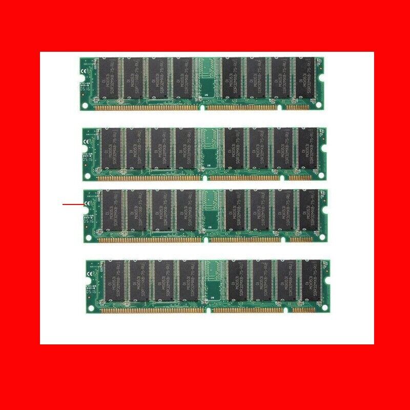 COMPAQ 4x128MB DDR  PC133 133MHz CL3 DIMM Desktop Memory 512MB TOTAL Match