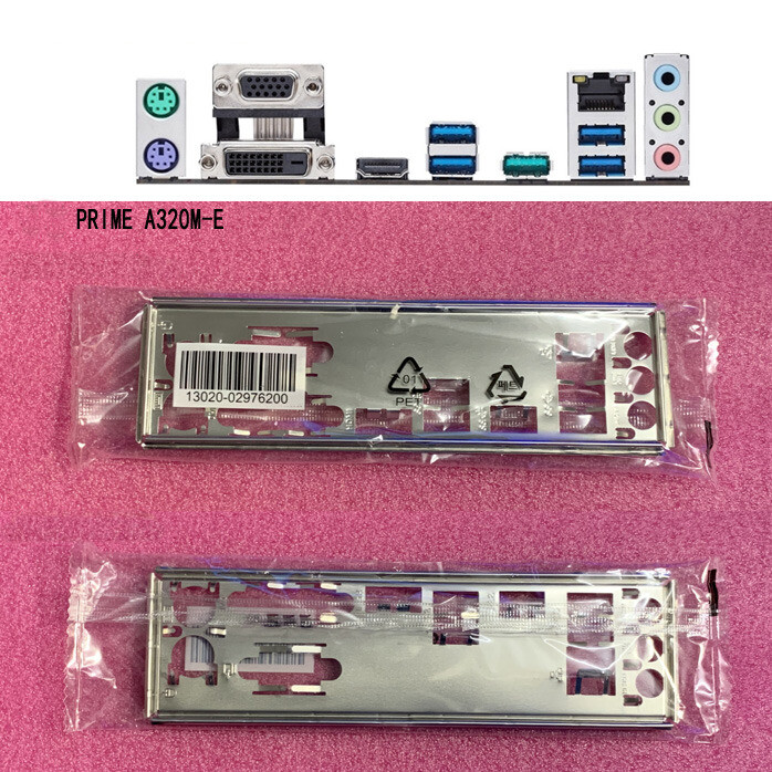 Original For Asus PRIME A320M-E Shield IO I/O Rear Baffle Backplate Motherboard